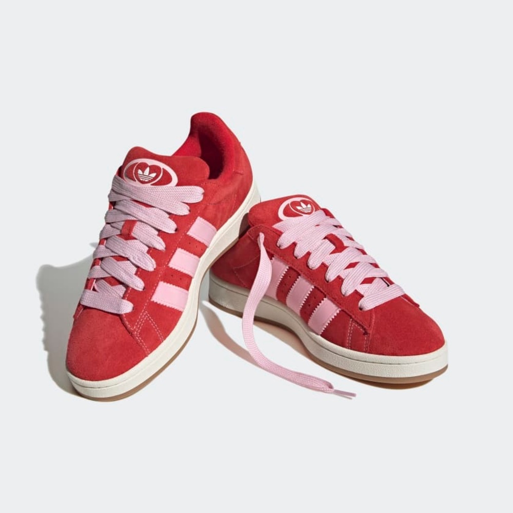 Adidas Campus 00s Scarlet Red and Clear Pink